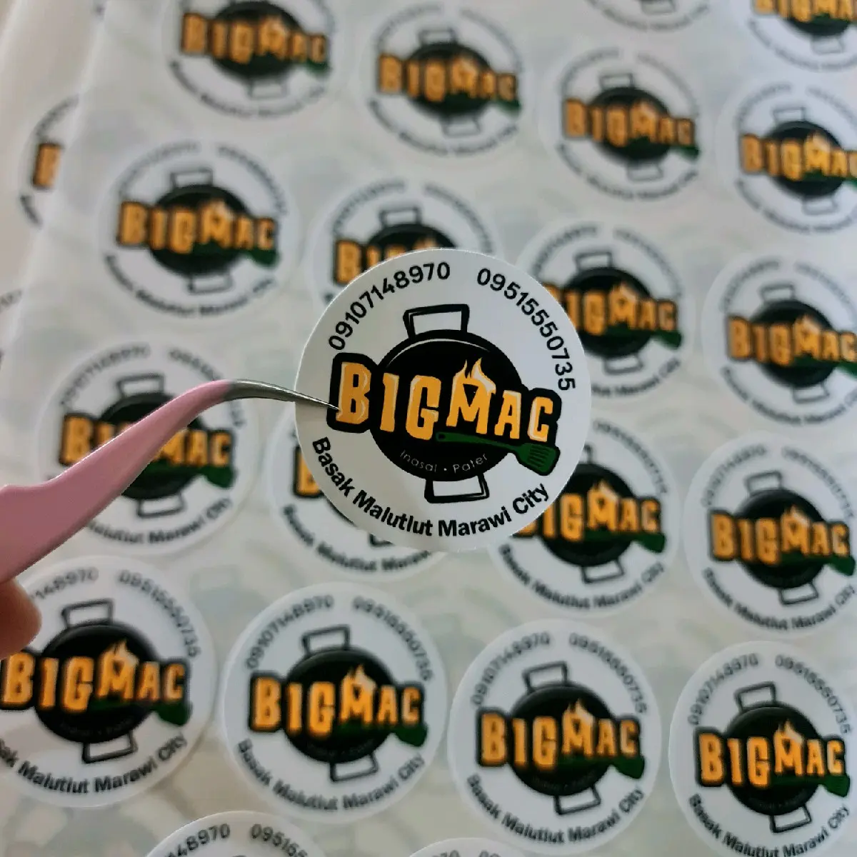 Customized Sticker label vinyl sticker A4