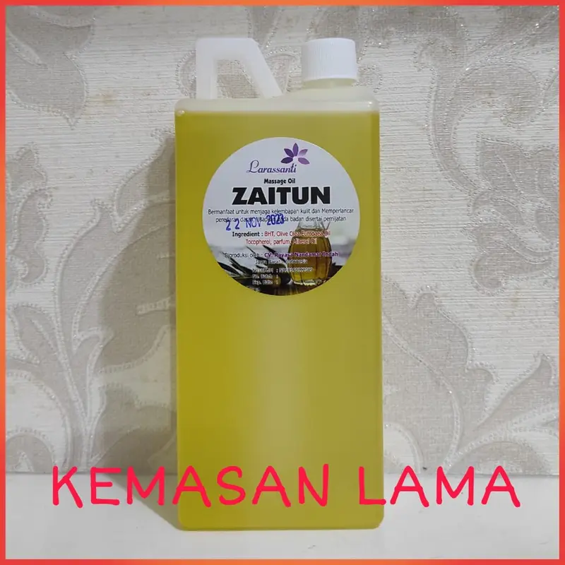 MINYAK ZAITUN PIJAT 1 LITER / MASSAGE OIL LARASSANTI KUNING / SPA OIL / MINYAK PIJAT 2
