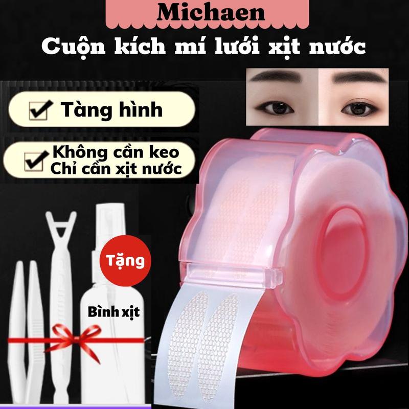Cuộn Kích Mí Lưới Tàng Hình Miếng Dán Mí Bằng Nước Siêu Chắc Tự Nhiên Không Lộ Michaen Mỹ Phẩm Cosmetic