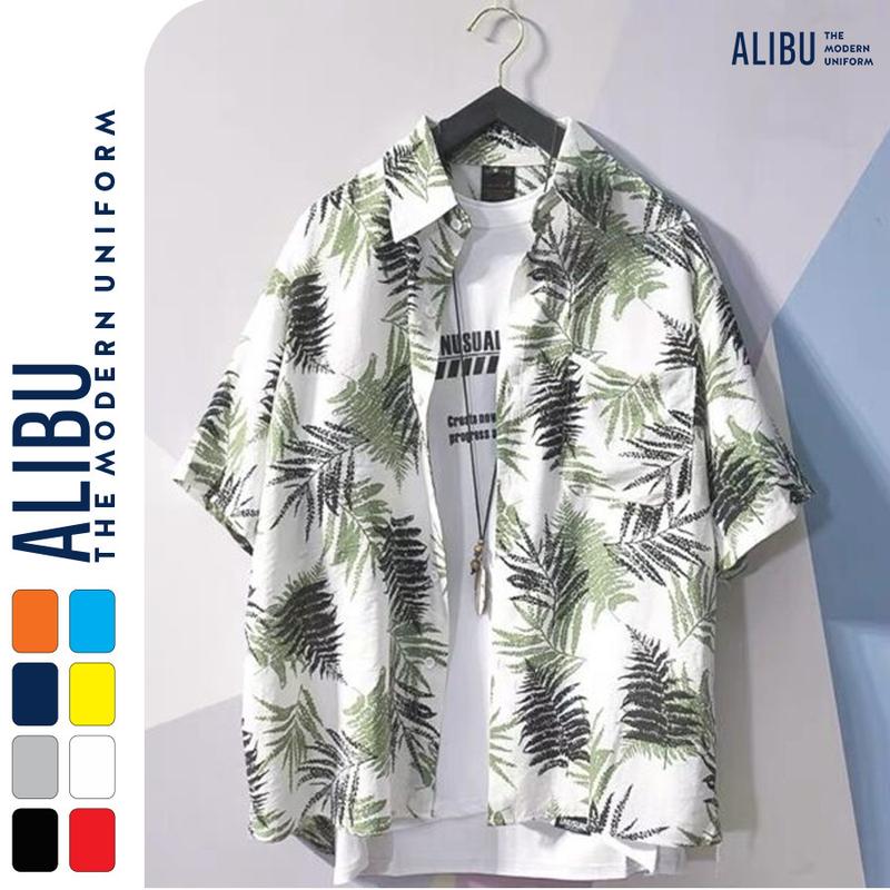 Áo sơ mi đi biển, bộ đồ đôi hoa quả hoạ tiết nam nữ quan ao hawaii Kate Thái - ALIBU