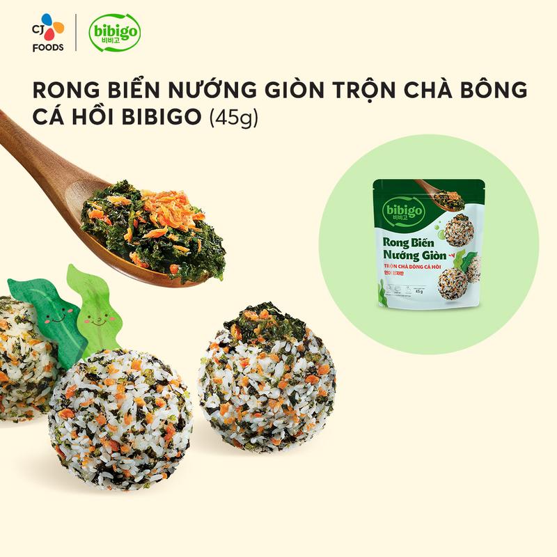  Rong biển nướng giòn rắc cơm trộn cơm Hàn Quốc Kim Jaban Bibigo  Vị nước tương Khô heo Chà bông cá hồi  