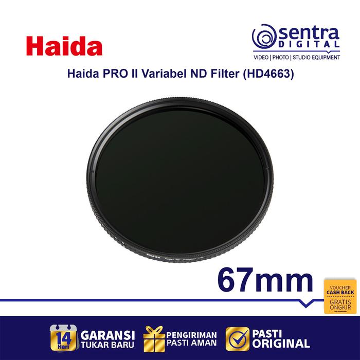 Gambar Haida PRO II Variabel ND / Natural Density Filter 67mm ( HD4663 ) dari Sentra Digital Kota Surabaya Tokopedia