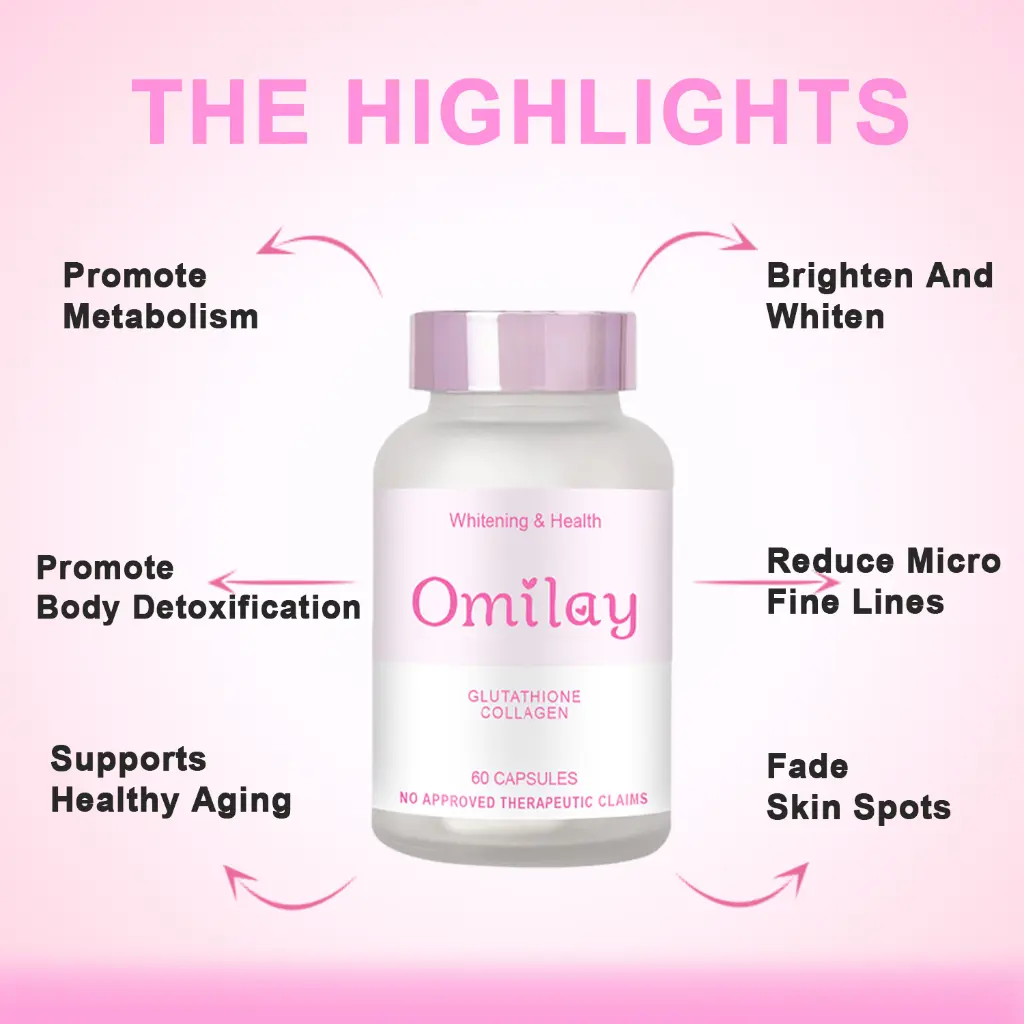 Mid-Season Sale Blast】Omilay Tokyo Glutathione Collagen Capsules Brighten  Skin Whitening Anti Aging Beauty Supplement