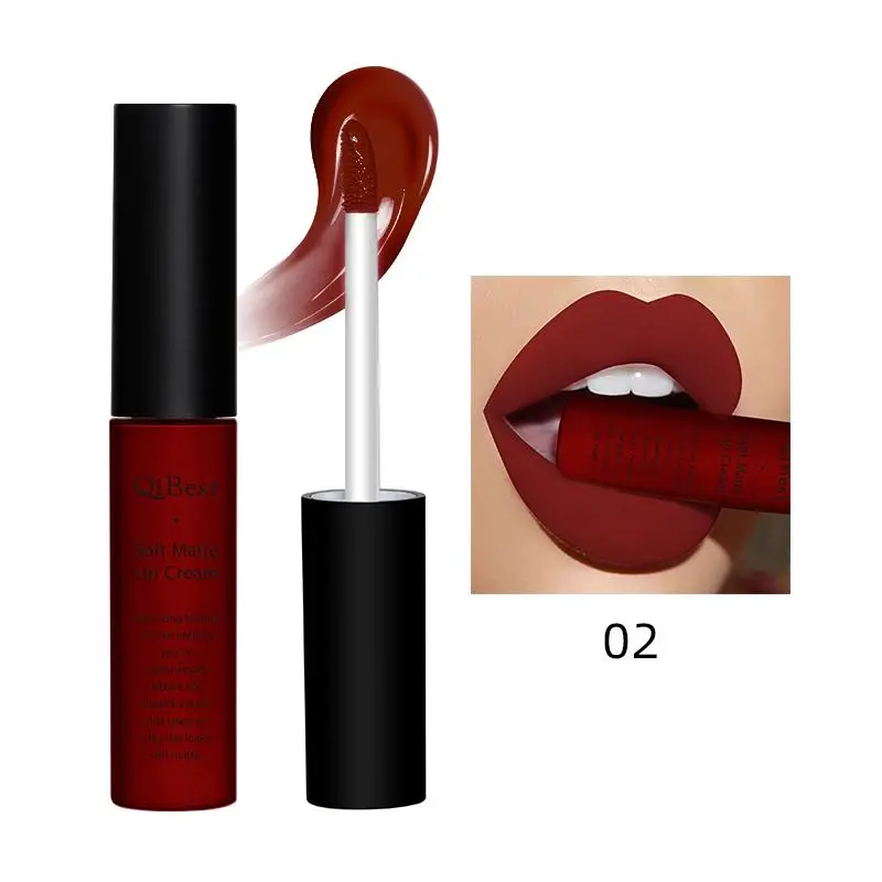 Matte Liquid Cosmetic Lipcare Lipstick, Non-stick Cup Lip Stain, Long Lasting Colorfast Lip Gloss for All Occasions Lip Makeup for Women & Girls, Kbeauty Daily Cosmetic Lip Gloss, Lipsticks