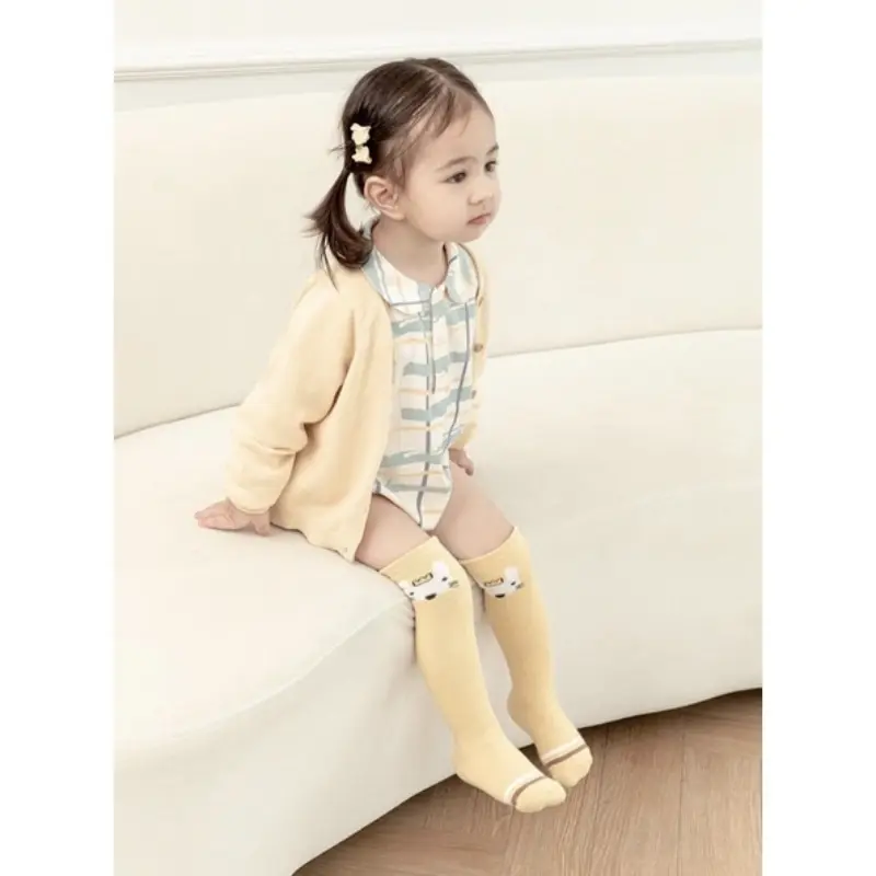 HDFJADSHOP Tất cho bé, tất dài cho bé 0 đến 5 tuổi lông xù ấm áp TD-06 4