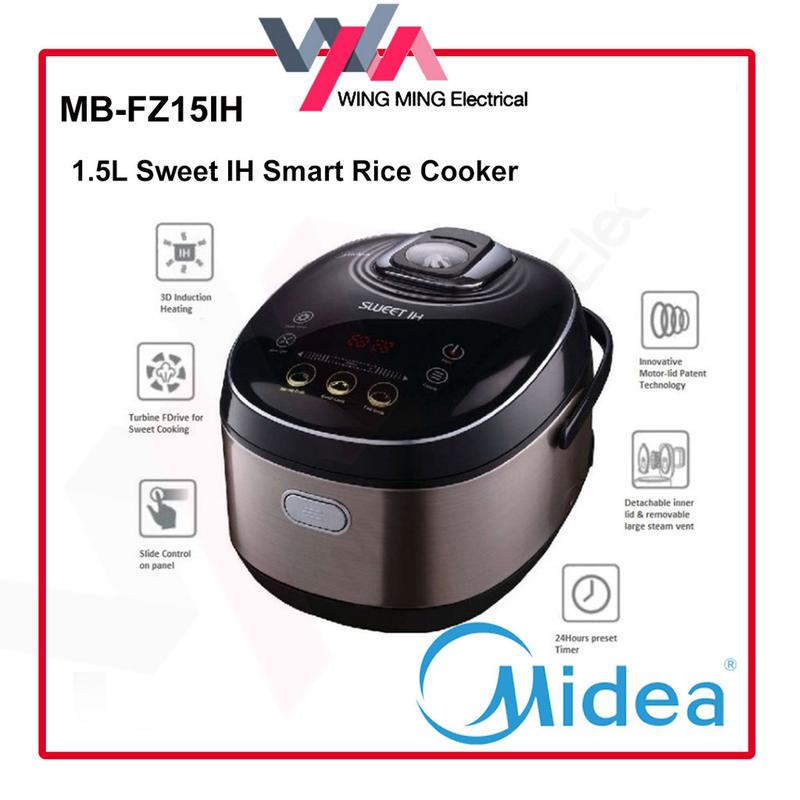 Midea 1.5L IH Smart Rice Cooker | 10 Menus | 3D Heating | Titanium ...