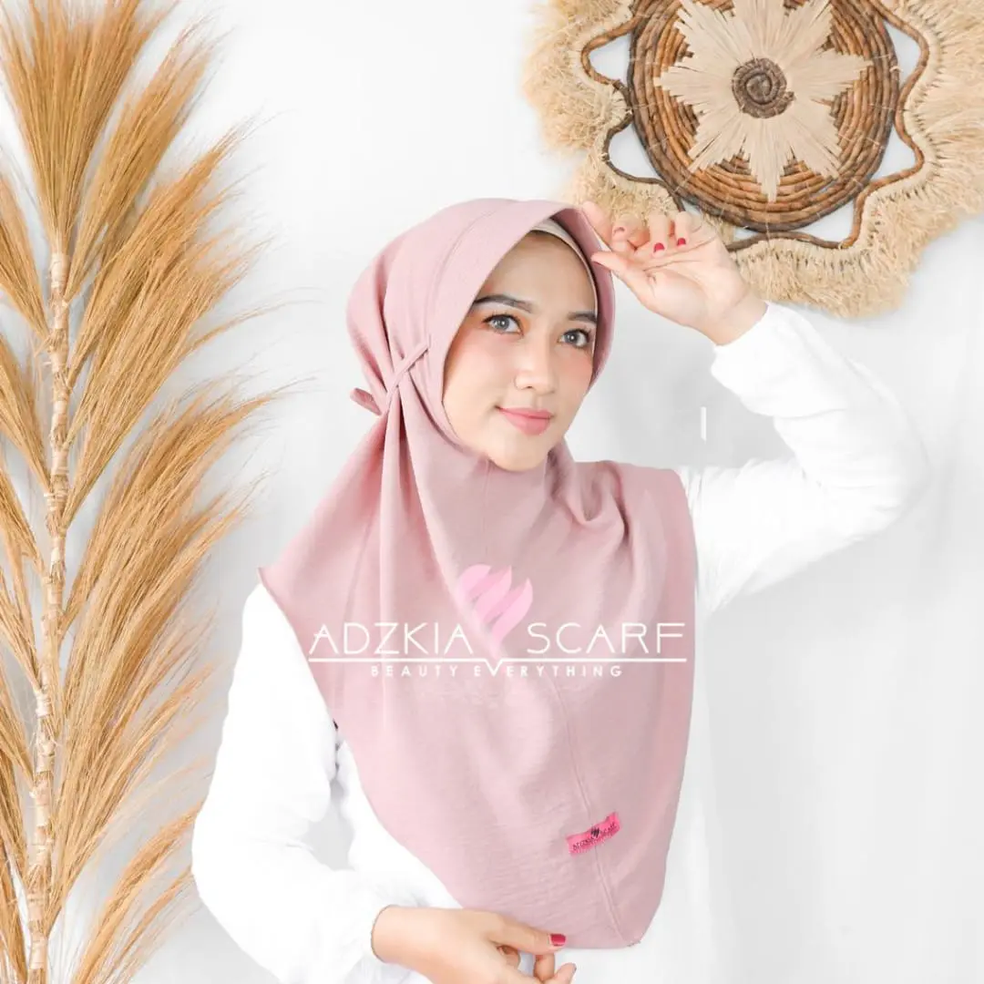 Adzkiascarf.id - Bergo Instan Crinkle Airflow Jilbab Nyaman Kerudung Muslim Cantik - Panjang