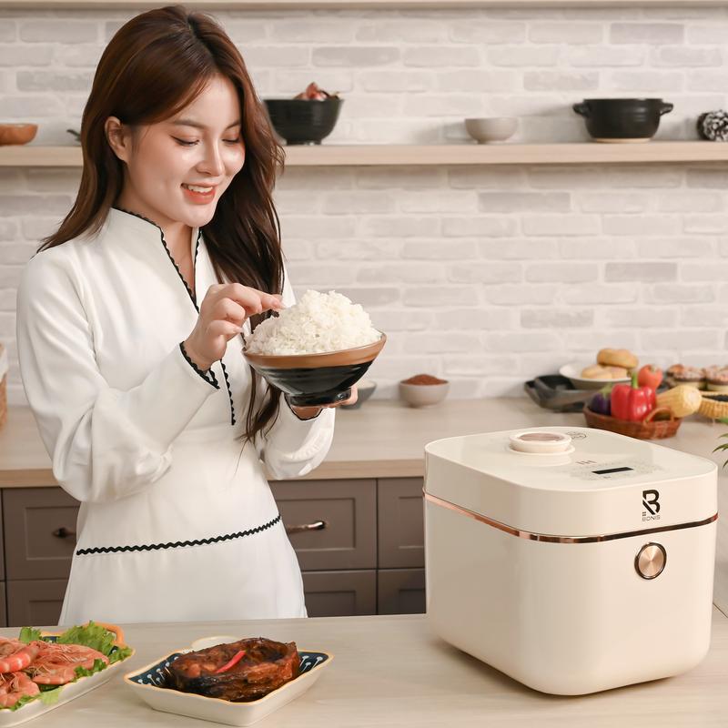 Nồi Cơm Điện Cao Tần Lòng nồi Inox 304 Bonis BRC-01 Cooker 1,8L Nấu Cơm 35 phút