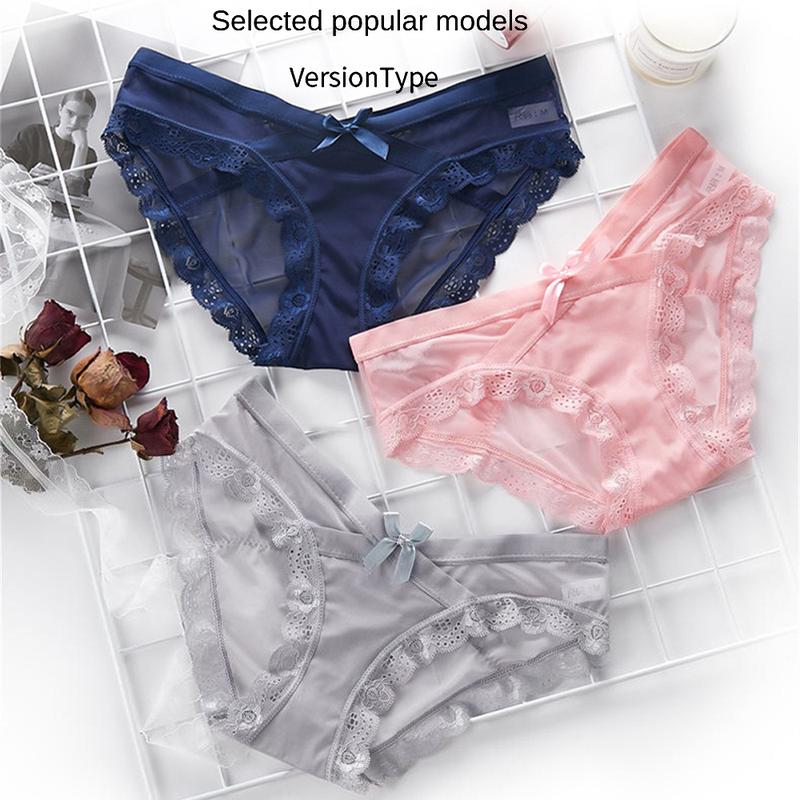 Product Introduction of Quần Lót Ren Không Đường May, Quý Cô, Cạp Thấp, Lưới Thoáng Khí, Quần Lót Tam Giác Nữ, Siêu Mỏng, Thân Thiện Với Làn Da, Dành Cho Nữ Voi Voan 22