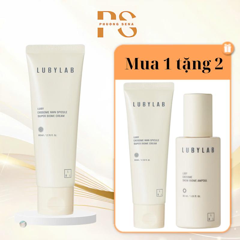   Mua 1 tặng 2 SN0933 - Kem LubyLab Exosome NMN Spicule Super Biome Cream 80g +1 tuýp Kem LubyLab Exosome NMN Spicule Super Biome Cream 80g +  Ampoule Exosome Lubylab 30ml 