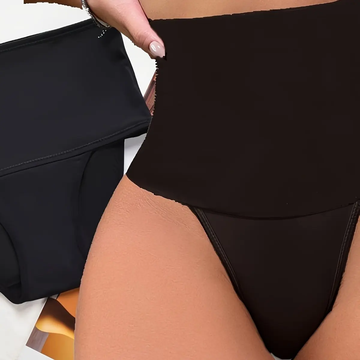 3002 Popular High Waisted Tuck Pants Body Shaping Underwear Women's Corset Belly Shaping Pants Postpartum Shaping Pants No Curling plus Size hip  pads