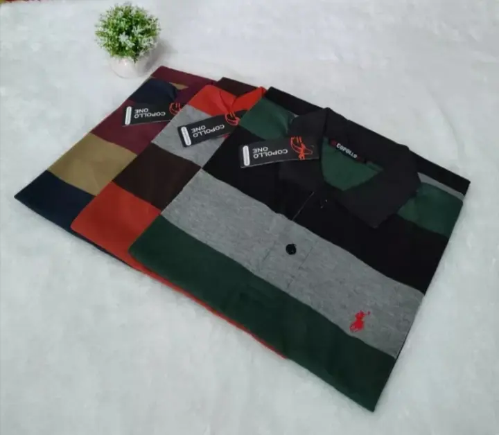 PAKET 3 PCS KAOS KERAH KANCING 3 PRIA DEWASA ATASAN PRIA 4