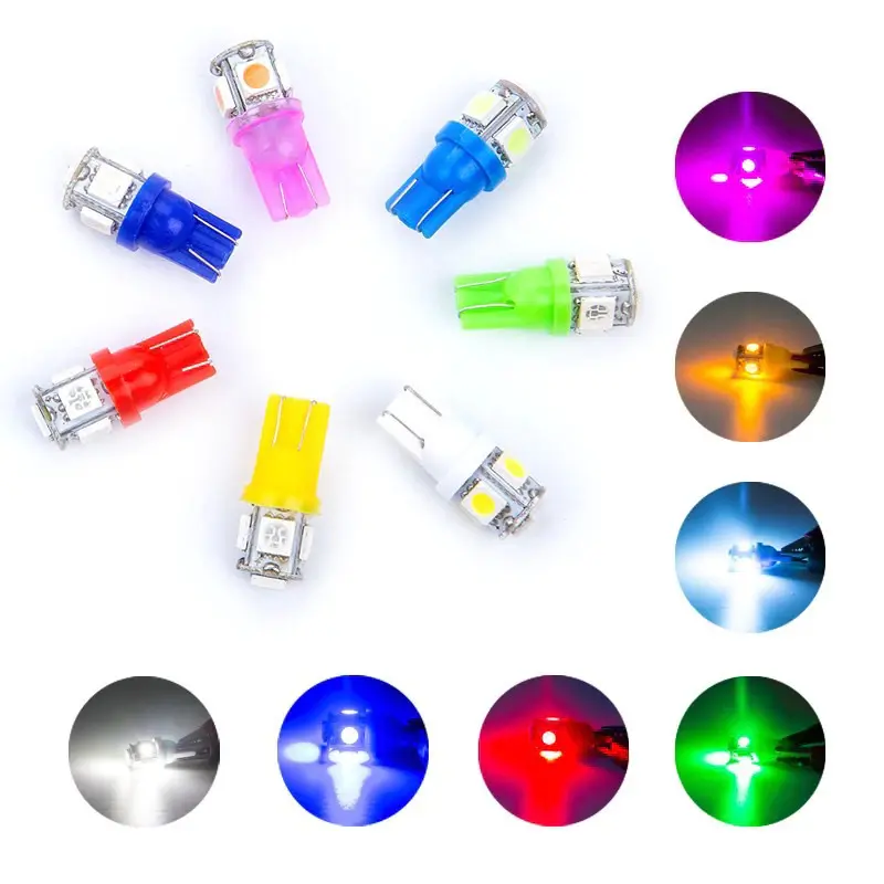 Combo 2 led T10 5 tim đèn 1 tầng, cặp bóng gắn xi nhan demi xe máy siêu sáng, đủ màu Phụ Tùng 3