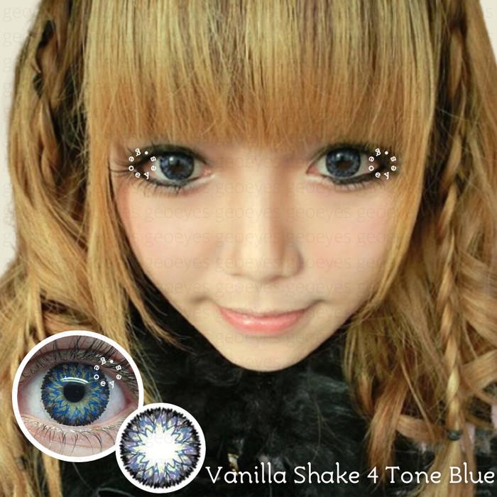 Gambar Softlens Pandora Vanilla Shake 4T Blue (Biru) dari Geoeyes Kota Administrasi Jakarta Utara 5 Tokopedia
