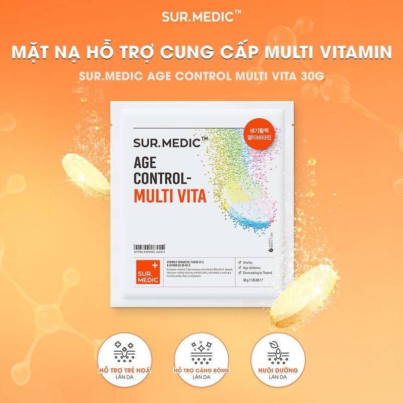 Product Introduction of KOL - Combo 10 Mặt Nạ Hỗ Trợ Dưỡng Da SUR.MEDIC Mask 30g/miếng 0