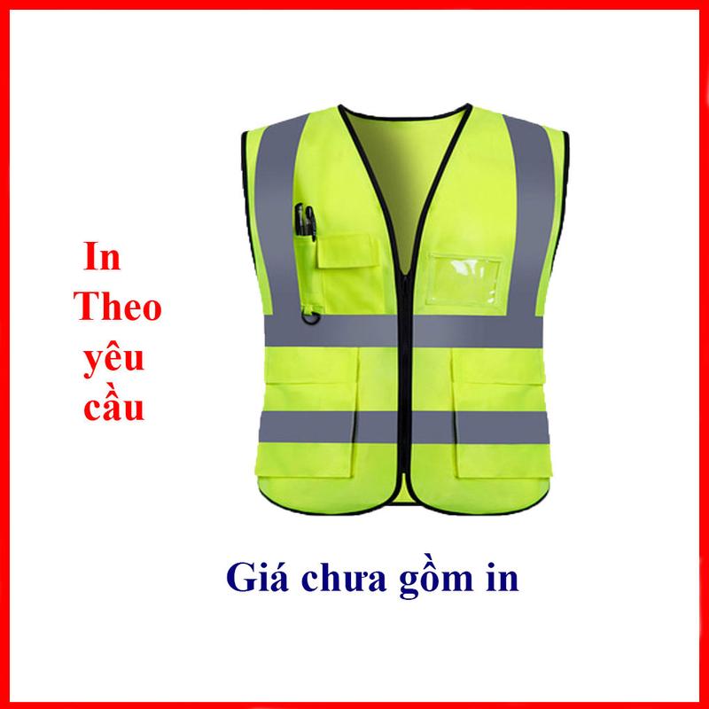 áo gile phản quang  in theo yêu cầu ,áo bảo hộ lao động phản quang Chống gió Chống nước Kẻ sọc Polyester ,áo lưới phản quang ,áo phản quang bảo hộ lao động 1