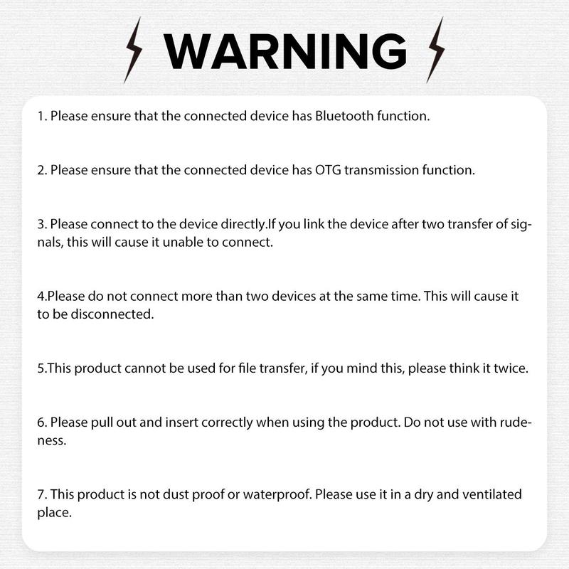 Product Introduction of USB Bluetooth Adapter, Wireless Bluetooth Adapter, Portable Data Transfer USB Flash Drive Support USB 2.0 & 3.0 for Home, Office, Laptop, Desktop, Notebook, PC 2