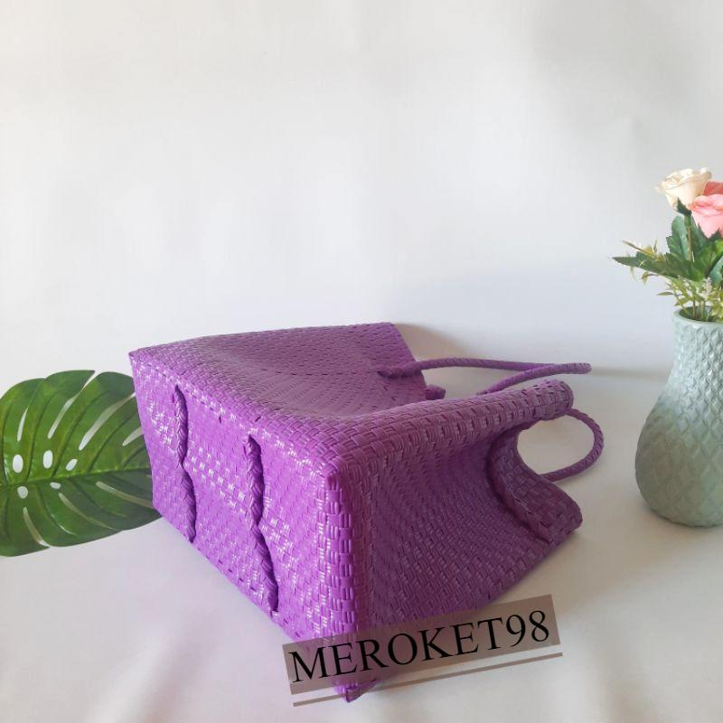 BEST SELLER Tas Wanita Anyaman Plastik Jali Pastel Series Premium Tas Anyaman Souvenir Belanja custom Anyam Plastik Jaly 2
