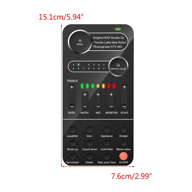 Product Introduction of Mini Professional K9 Sound Changer Adapter PC Headset Bluetooth- Voice Charger Accessories Card 0
