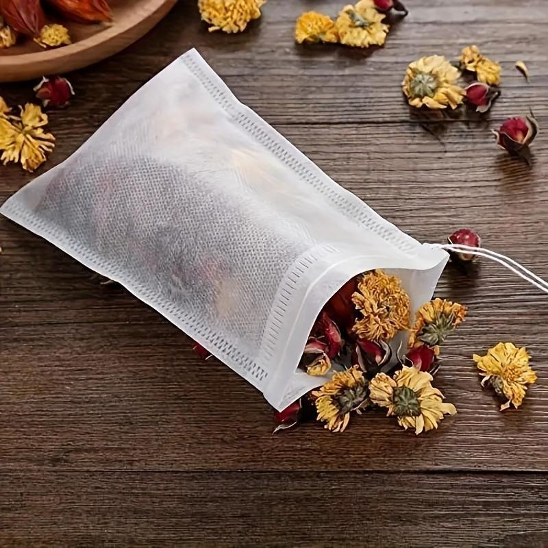 Product Introduction of Disposable Tea Bag (100pcs/set), Clear Tea Infuser Bag with Drawstring, Tea Strainer Bag, Tea Making Tool for Home Kitchen Restaurant 0