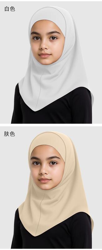 Product Introduction of Malaysian Headscarf Summer Outdoor Sunscreen Headscarf Hat Lightweight Ice Silk Children's Head Cover 14