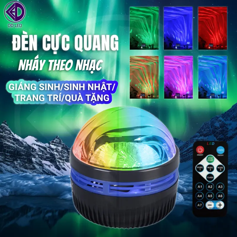 2-IN-1 Đèn ngủ Đèn GALAXY Cực Quang Đèn Chiếu Bầu Trời Sao,led decor đèn trang trí con mắt động đèn magic lights đèn trái châu xoay đèn led bay phòng đèn ngủ tích điện đèn xoay 360 độ 7 màu galaxy ngân hà đám mây đèn ảo giác 1