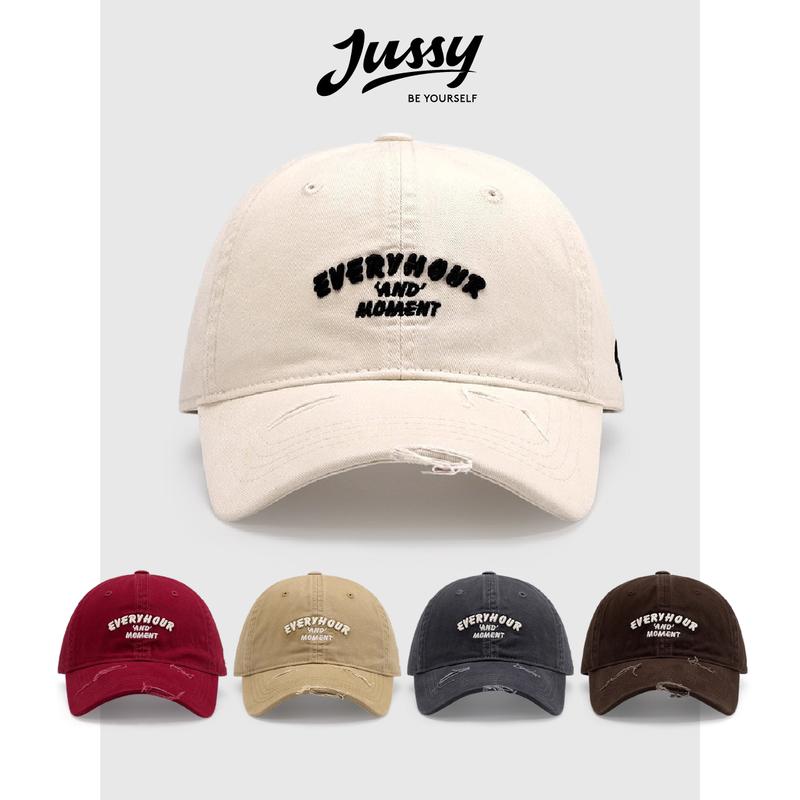 Mũ Lưỡi Trai Rách Cá Tính EVERYHOUR Form Rộng Vành Che Nắng Mũ Nón Jussy Official Vải Cotton Thoáng Mát Form Mềm Size To Hat Giày