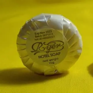 [100 pcs] Ryer Hotel Soap 15g / sabun hotel bulat 15gr bungkus mutiara Sabun Mandi Kotoran
