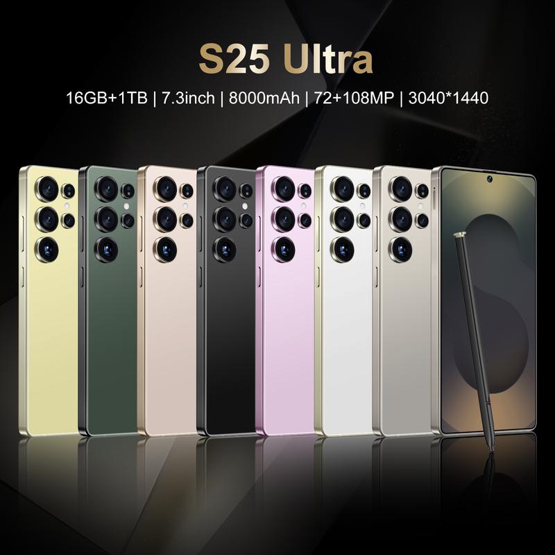 (Discount Ending Soon) 2025 New Hot-Selling S25 Ultra Phone with Built-in Pen Android 14 Popular 5G Smartphone 1