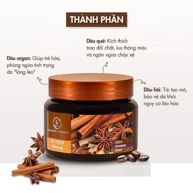 Product Introduction of Exclusive Cosmetic Hũ Tẩy Tế Bào Chết Body Exclusive Cosmetic Quế Hồi Cà Phê Dung Tích 380g Dưỡng Da Body Dưỡng Body Đanh Cho Nữ Women 1