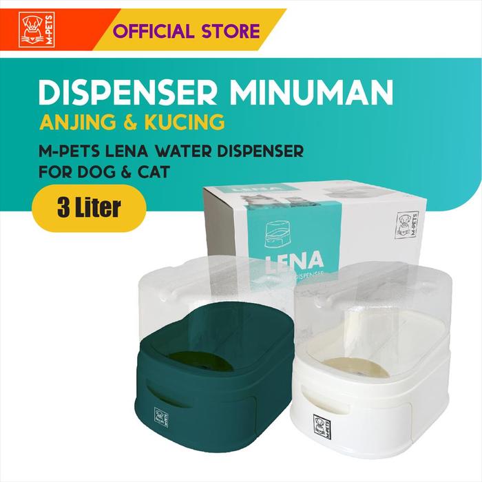 Gambar M-Pets Lena Water Dispenser 3 Liter / Tempat Minum Anjing Kucing dari M-Pets Volk Pets Indonesia Kota Tangerang Tokopedia