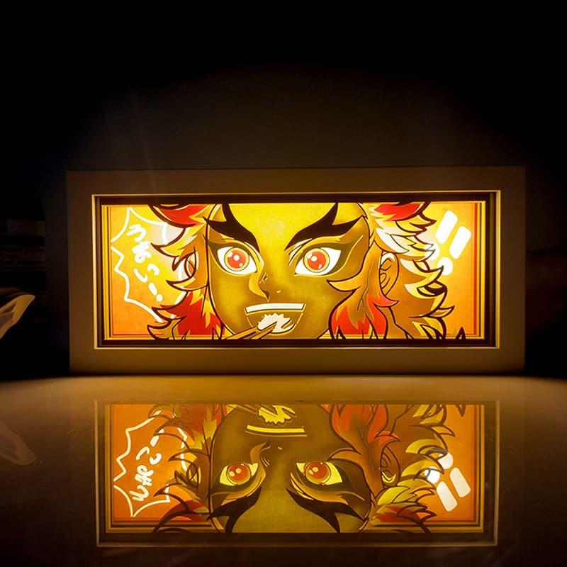 [DEMON SLAYER] Hộp Đèn Anime 3D Led, Có Thể Điều Chỉnh, Trang Trí Bàn Học, Góc Làm Việc 2