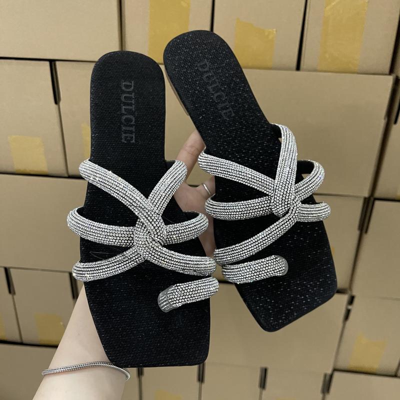 (35-42) Dép Lê Nữ Xỏ Ngón, Dây Đá TO ĐAN CHỮ X Sáng Mềm, Êm Chân, Đế Chống Trơn Trượt DéP