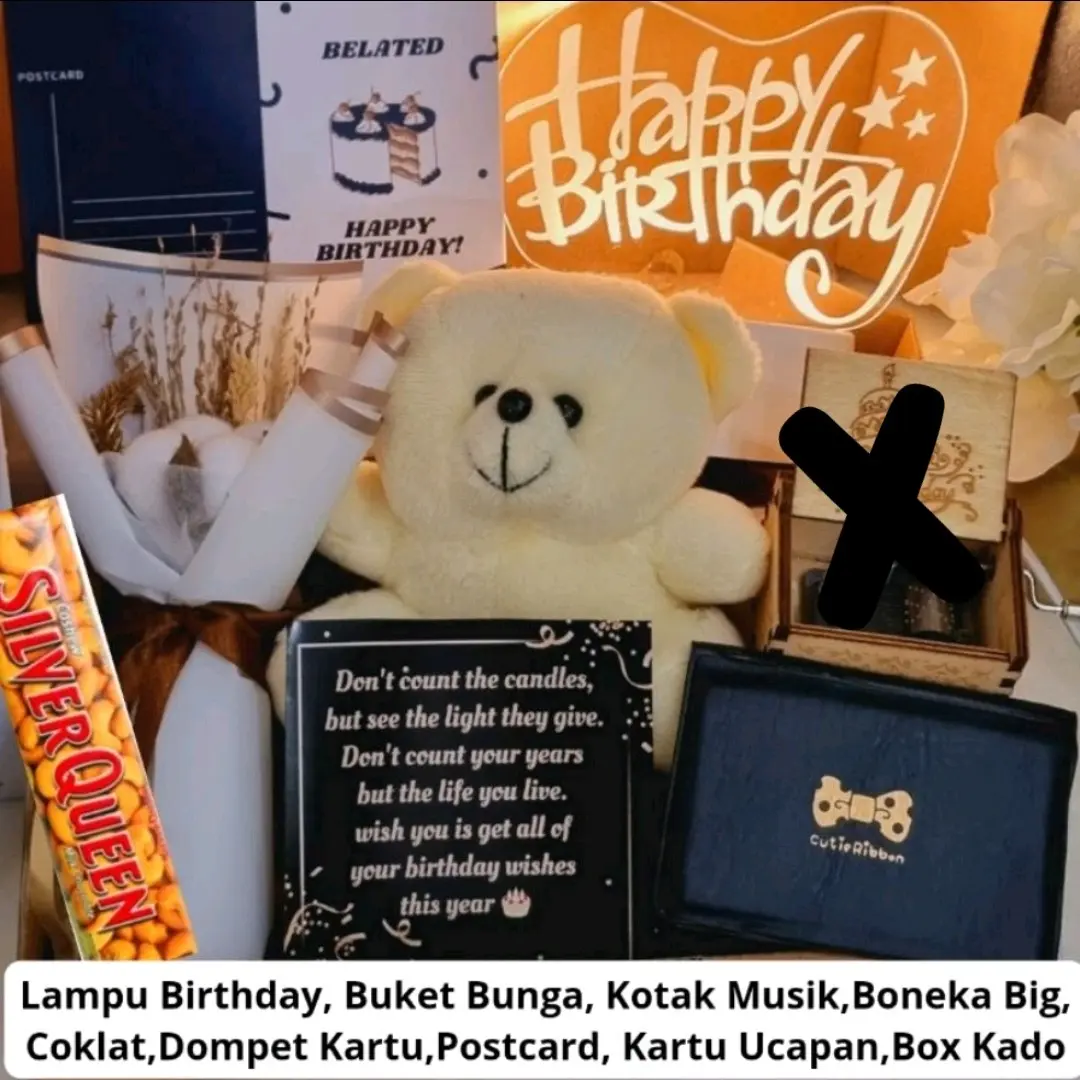 BIG HBD + COKLAT + TANPA MUSIK