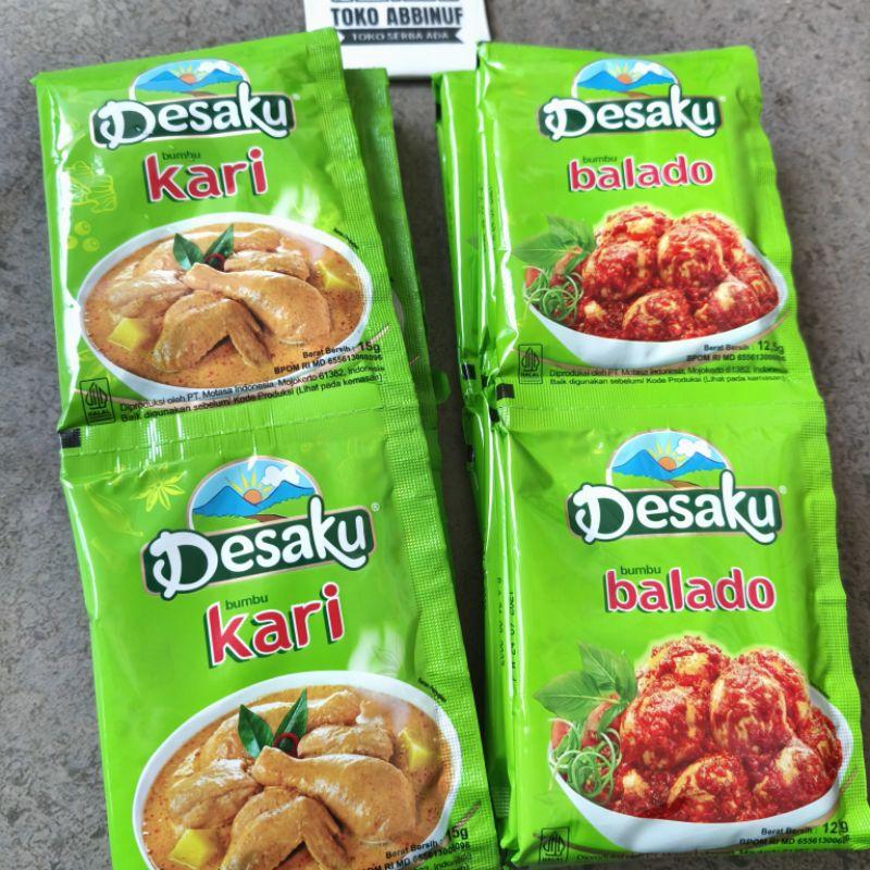 10 Pcs - DESAKU KARI 15g - DESAKU BALADO 12,5g - DESAKU OPOR - DESAKU SAMBAL GORENG- 1 RENCENG 2