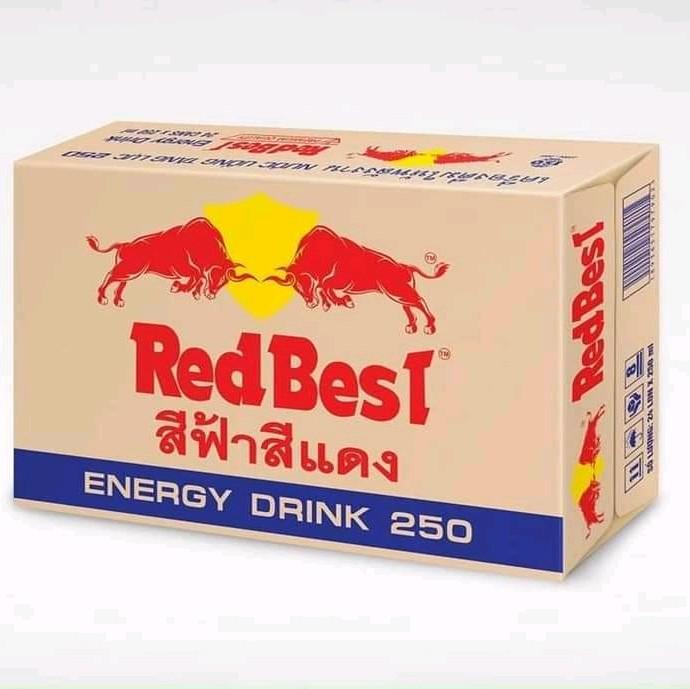 free ship 18 11 1 thùng 24 lon nước tăng lực bò cụng REDBEST KHÔNG PHẢI REDBULL nước tăng lực CN Thái SX tại Việt Nam ngọt nhẹ. có gas 24 lon*250ml Đường