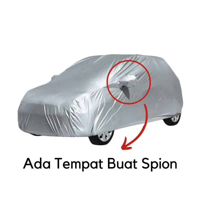 Sarung Car Cover Mobil Agya / Ayla Bahan 100% Polyester Waterproof Anti Debu dan Anti UV Aman Anti Luntur non-woven fender flare 5