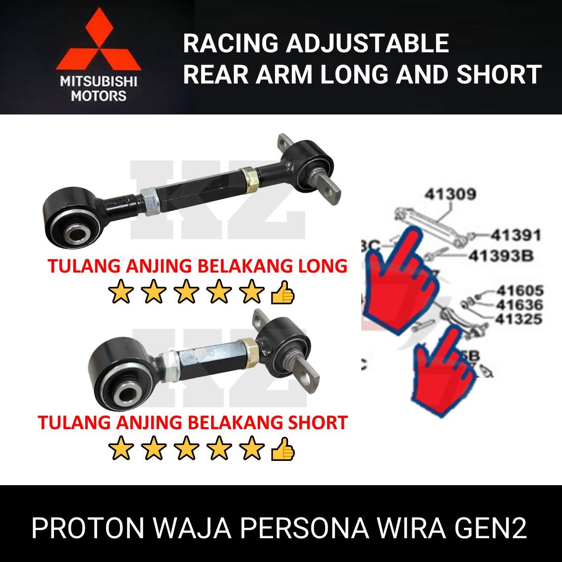 TULANG ANJING BELAKANG!! 5 STAR ⭐️⭐️⭐️⭐️⭐️ RACING ADJUSTABLE REAR ARM ...