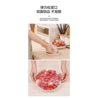 COMBO 5 Set 100 Màng Bọc Thực Phẩm Túi Gấu Màng Bọc Thực Phẩm Pe Có Chun Bọc Đồ Ăn Co Giãn Tái Sử Dụng 4
