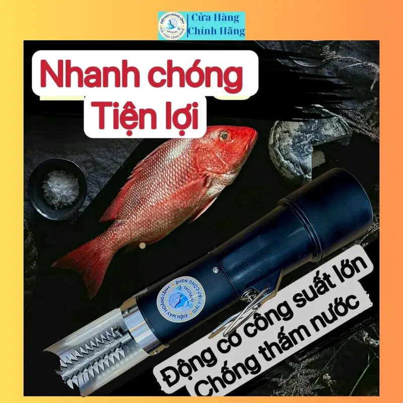 Máy Đánh Vảy Cá Dùng Pin hoặc Dùng Điện ,Cạo Vảy Cá Công Suất Lớn 125W 4