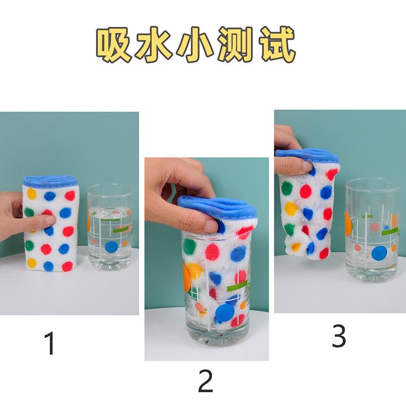 Product Introduction of Vải lông cừu san hô chấm bi, quần áo dày dặn, gia dụng, siêu thấm nước Khăn lau để Bàn và rửa bát đĩa, lý tưởng Dây Treo Lau Tay, Tiện Lợi Cực Kỳ 6