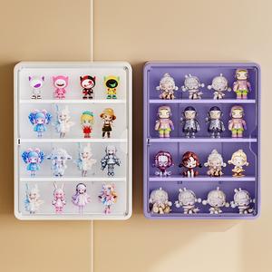 Hộp mù búp bê Treo Tường Tủ trưng bày mô hình, tủ trưng bày bong bóng từ tính, chống bụi, hộp lưu trữ hộp mù búp bê, Thích hợp cho nam giới [Q-Men]