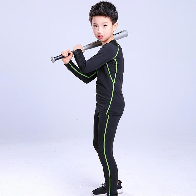 Product Introduction of 1pcs Kids Tights Suit Sportswear Children's Quick-Drying Breathable Sports Basketball Running Thermal Underwear 30
