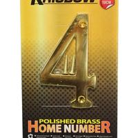 Gambar AZKO Krisbow Nomor Rumah 4 Polish Brass 10 cm Angka Penanda Rumah Hiasan Nomor Pager Rumah Dekorasi Bentuk Nomer dari AZKO ID Kota Administrasi Jakarta Barat 2 Tokopedia