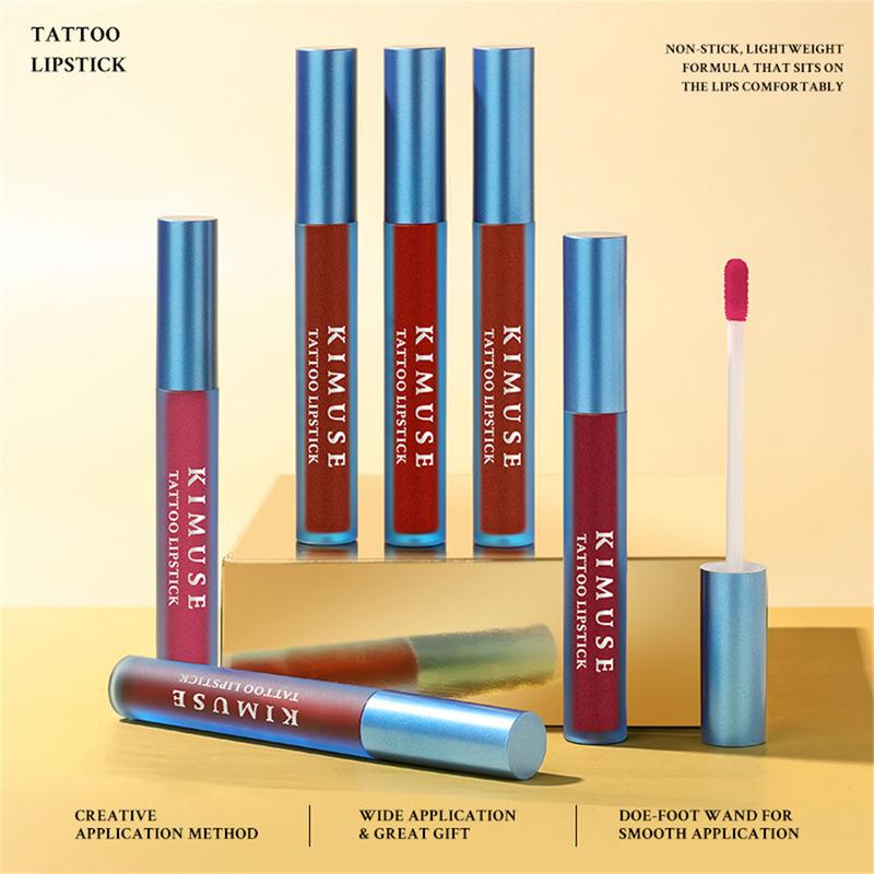 Product Introduction of Son Môi Hình Xăm KIMUSE Dạng Lột, Lâu Trôi Và Không Thấm Nước, Son Kem Màu Hồng Dạng Lột, Trang Điểm, [Thanh Toán Khi Nhận Hàng] 15