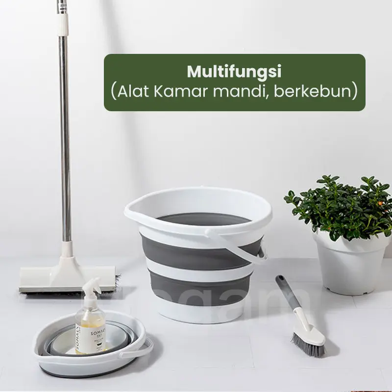 Megam Ember Lipat Portable 5L 10L Ember Kamar Mandi Keranjang Lipat Baju Laundry Ember Lipat Pancing Travel  Ember Pel Plastik Lipat Baskom Wadah Serbaguna Water Bucket Foldable Collapsible HSB683 8