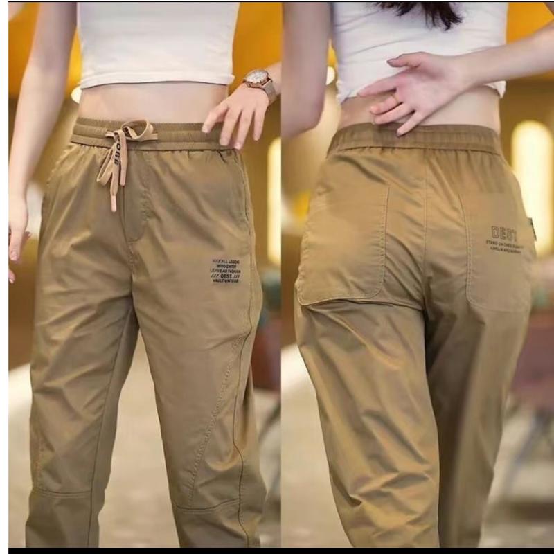 Quần kaki thể thao ống rộng bo chun,quần jogger cạp chun trẻ trung năng động Sport Tập Yoga Tập Gym 6