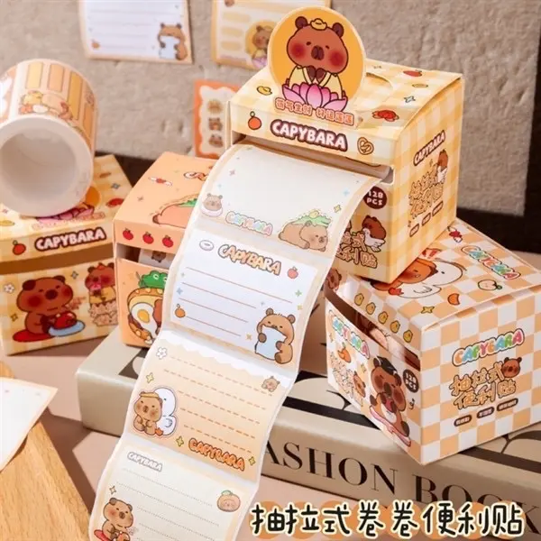 Nhãn vở capybara - ghi môn học, note, ghi chú… siêu cute nhanten