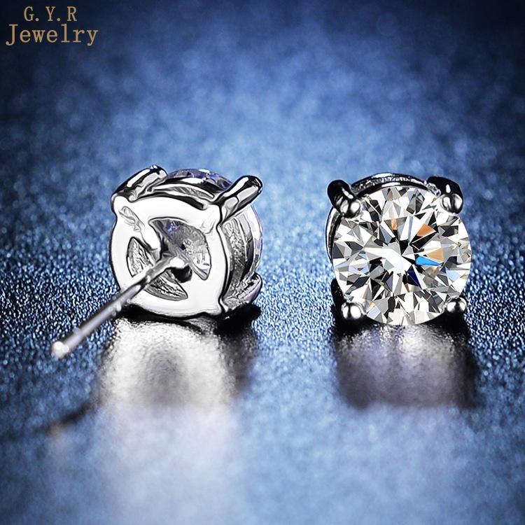 Product Introduction of [Free GRA Certificate] Four-Claw Stud Earrings Female Eight Hearts and Eight Arrows Moissanite Ornament Wholesale 23
