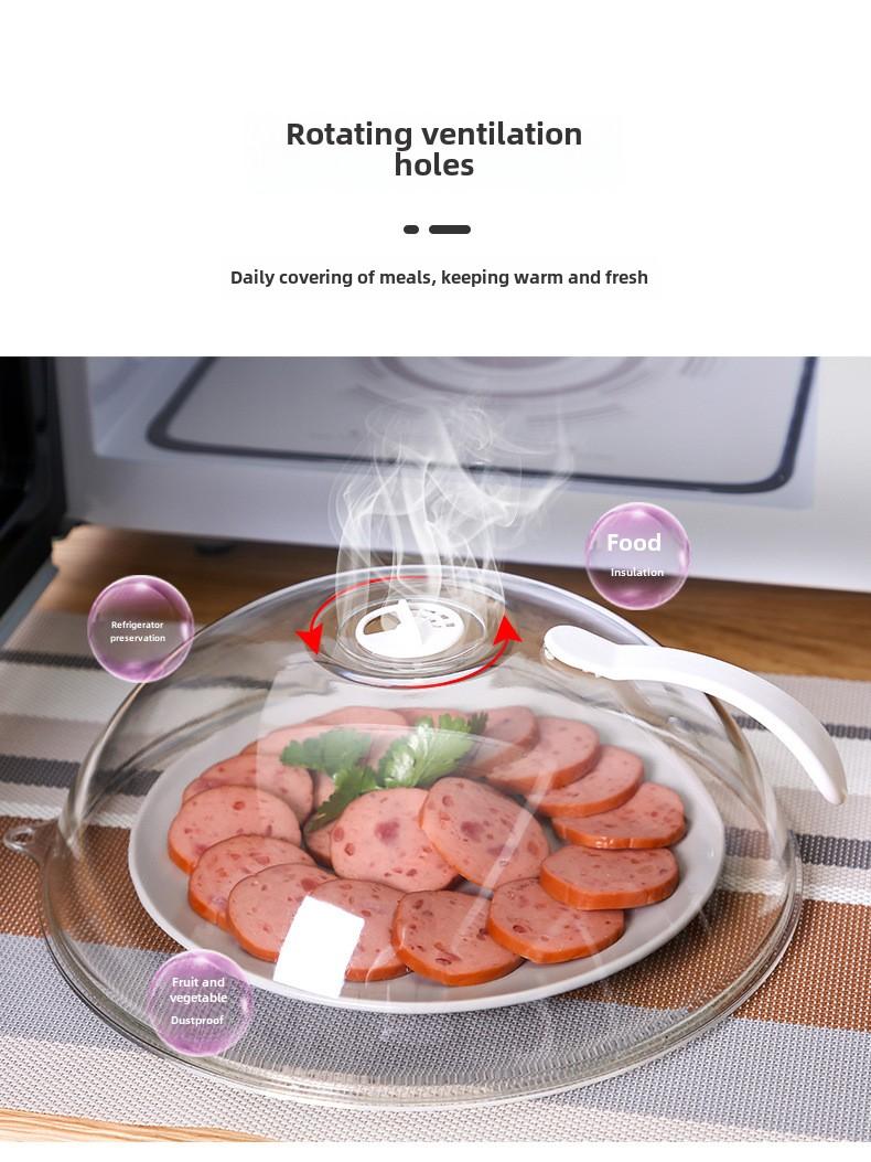 Product Introduction of Microwave Oven Cover by Heating Oil Leak Prevention Cover Splash-Proof Cover 5